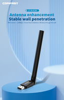 Comfast 150Mbps Mini USB Flash Drive CF-WU818N Network Card Wifi Ethernet Adapter Computer Hardware Software Black Wireless Type