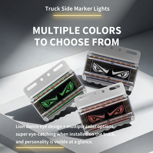 Lampe <span class=keywords><strong>de</strong></span> <span class=keywords><strong>position</strong></span> latérale pour camion 24V, LED <span class=keywords><strong>bleu</strong></span>-vert, étanche, lentille transparente, fixation facile par vis, nouvelle lumière indicatrice <span class=keywords><strong>de</strong></span> <span class=keywords><strong>position</strong></span> indirecte - Product Image 4