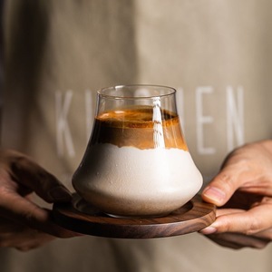 Tazza <span class=keywords><strong>da</strong></span> tè per uso domestico trasparente in vetro di montagna Fuji giapponese - Product Image 1