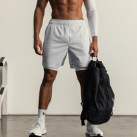Shorts de sport pour hommes personnalisés, 2 en 1, en nylon tissé, avec impression, pour la course à pied, la gym et l'entraînement