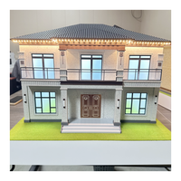 Modèle architectural moderne pour exposition d'appartement Modèle de bâtiment intérieur miniature avec arbres miniatures