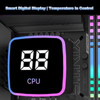 AntarcChill 240 Radiator All in One CPU Water Cooling Kit Intel AMD Compatible Custom Logo Digital Screen Wholesale Supply