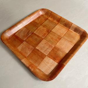 จานสี่เหลี่ยมไม้ยั่งยืน12*16นิ้วดีไซน์แปลกใหม่ใช้ทำมือเลือกโลโก้ได้เองสำหรับตั้งแคมป์ชามสลัด - Product Image 6