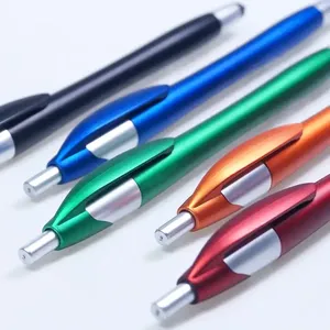 2 in 1 Capacitive Tip Click Plastic Ballpoint <b>Pen</b> Multi Color Two Tone <b>Retractable</b> Advertising Touch Screen <b>Pen</b> Custom Logo - Product Image 5