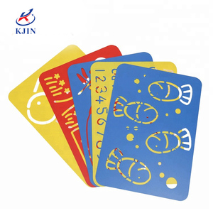 2023ที่มีคุณ<span class=keywords><strong>ภ</strong></span>าพสูงพลาสติก Pp แตกต่างกันรูปแบบลายฉลุไม้บรรทัดวาดแม่แบบ - Product Image 2