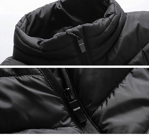 Winter Warm Usb <b>Heated</b> Full Zip Utility Warmer Thermal Rechargeable <b>Padded</b> Quilted Men Vest with Battery Pack - Product Image 3