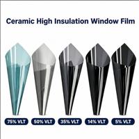 Film solaire pour vitres de voiture en céramique nano IR95 UV99 VLT15, isolation thermique élevée, film solaire OEM, vente en gros directe d'usine