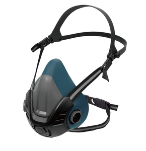 قناع غاز نصفي الوجه EN143 من المطاط عالي الجودة قابل لإعادة الاستخدام بمعيار P3 مع فلتر كربون نشط وفلاتر مزدوجة من السيليكون - Product Image 2