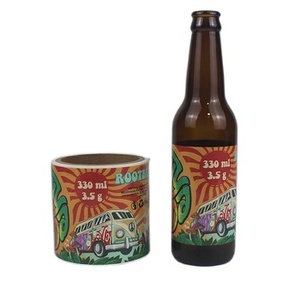 Waterproof 330ml Vinyl Adhesive Sticker, Beer <strong>Bottle</strong> Sticker Energy Drink <strong>Bottle</strong> <strong>Label</strong> Beer <strong>Plastic</strong> Sticker Vinyl <strong>Label</strong> <strong>Printing</strong> - Product Image 1