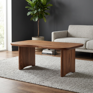 Solid Teak Wood Eco-Friendly Durable Waterproof Round 4-Seater Modern Minimalist Dining <b>Table</b> for Home Office <b>with</b> Dining Chairs - Product Image 3