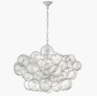 Lustre en verre moderne, lampe de plafond de luxe, luminaire suspendu LED pour salon, hall d'hôtel, salle à manger