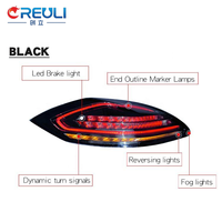 Nouveaux feux arrière de voiture 2009-2013, mise à niveau des feux arrière vers des feux arrière LED 970.2 pour Panamera 970.1, 5000 lumens, 5500K