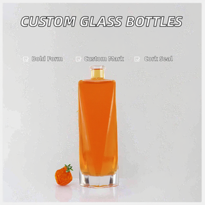 Bouteille de spiritueux de 500 ml avec logo personnalisé, bouteille de <span class=keywords><strong>tequila</strong></span> en verre de luxe super flint - Product Image 3