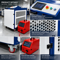 Machine de soudage laser portative 3000W refroidie par eau 4 en 1 pour la fabrication de meubles métalliques, de rampes d'escalier et de portails