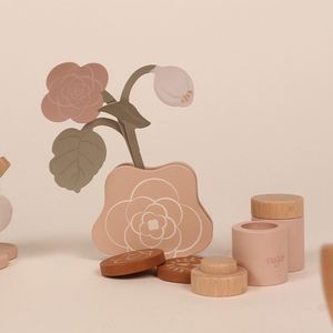 Juego de Accesorios de Cocina de Juguete para Niños, Mini Soporte para Cupcakes, Postres, Juego de Té de Madera para Niñas Pequeñas - Product Image 4