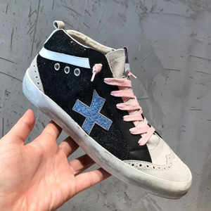 Zapatos de Skate de Diseño de Alta Gama, con Cordones, Lentejuelas, Parte Superior con Diseño de Paneles, Transpirables, Antideslizantes, Personalizables, Casuales - Product Image 2