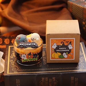 不気味で可愛いゴースト・ミイラ・カボチャ型のソイワックス製ホリデーデコレーションハロウィンアロマキャンドル - Product Image 2