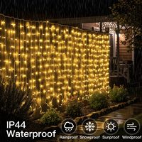 Guirlande lumineuse LED en forme d'étoile de Noël, éclairage de fond de scène étoilé, lumières de ciel, étanches, pour extérieur