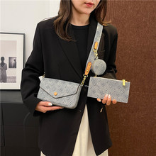 Sac à chaîne trois pièces de luxe pour femme, motif géométrique tendance, imprimé lettres, <span class=keywords><strong>pochette</strong></span> enveloppe - Product Image 5