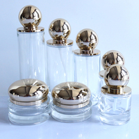 30g 50g 100g 30ml 50ml 100ml 120ml 150ml Bouteille à pompe en verre de luxe pour huile cosmétique/bouteille en verre de luxe/emballage cosmétique