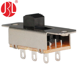 Interruptor Deslizante DP3T, Miniinterruptor Deslizante Tipo DIP Vertical con 6 Terminales y 2 Orificios de Tornillo, Clasificación AC 250V 3A/AC <span class=keywords><strong>125</strong></span> 6A, 1 Unidad, 2 Unidades - Product Image 4