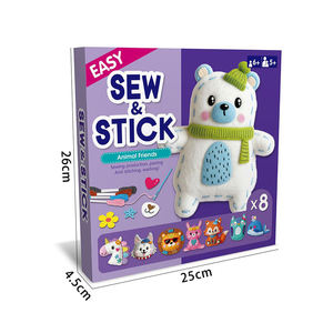 8 Animal Plastic Sewing <b>Craft</b> <b>Kit</b> DIY Plush Toy Making Set Fine Motor Skill Educational <b>Girls</b> Gift - Product Image 6