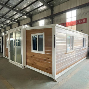 Maisons préfabriquées de luxe extensibles en conteneurs de 20, 30 et 40 pieds avec isolation supplémentaire et grande façade vitrée pour les zones tropicales - Product Image 1