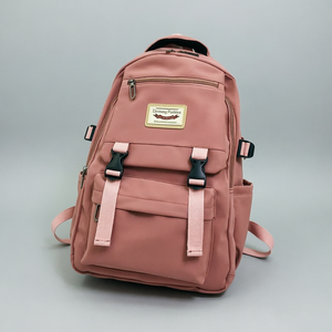 Mochila moderna para estudiantes universitarios, mochila ligera de nailon impermeable con múltiples bolsillos, elegante bolsa de viaje para adolescentes - Product Image 3