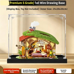 Boîte de présentation en acrylique transparente personnalisée, étui de rangement anti-poussière pour la maison miniature à assembler <span class=keywords><strong>Rolife</strong></span> Fluffy Forest Party DIY - Product Image 4