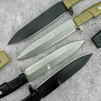 Couteau à lame fixe avec étui, lame en acier D2, manche en G10, pour activités de plein air, EDC, camping, chasse, bricolage, OEM, 58-60HRC