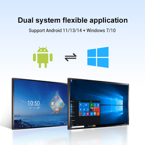 Pannello Interattivo Piatto OEM di Shenzhen <span class=keywords><strong>Samsung</strong></span> Newline Benq 65 85 86 98 Pollici 4K con Schermo Touch IR, Sistema Operativo Duale Android, con Supporto a Parete <span class=keywords><strong>TV</strong></span> - Product Image 4