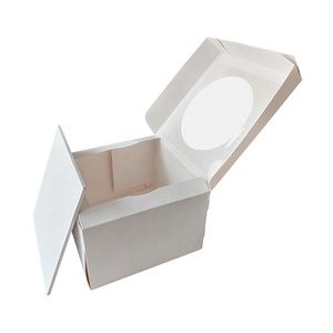 <span class=keywords><strong>Caja</strong></span> <span class=keywords><strong>de</strong></span> Cartón Reutilizable para Pastel <span class=keywords><strong>con</strong></span> Ventana Redonda en la Tapa, Impresión <span class=keywords><strong>de</strong></span> Logotipo Personalizado, Contenedor para Pastel <span class=keywords><strong>con</strong></span> Base para Pastel, Ideal para Panadería - Product Image 3