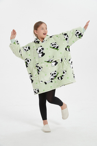 Fluffy Sherpa quá khổ TV mặc chăn ấm lông cừu sang trọng Hoody mùa đông hoodie trẻ em trẻ em mềm áo Quà tặng - Product Image 6