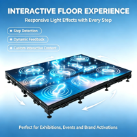 Pantalla LED Interactiva para Pista de Baile, Resistente al Agua IP65, Carga Pesada, Avanzada, Profesional, P3.91, Sensor de Radar, Pantalla Digital para Escenarios y Eventos