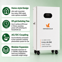 Batterie domestique 5 kWh haute efficacité 5 kWh 10 kWh 16 kWh Batterie murale LFP 51,2 V 100 Ah 200 Ah 314 Ah Batterie solaire