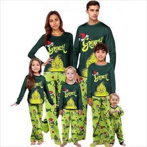 Nuevos Pijamas Navideños de Dibujos Animados Transpirables hasta la Rodilla para Hombre y Mujer, Ropa de Casa para Otoño, Venta al por Mayor de Fábrica - Product Image 6