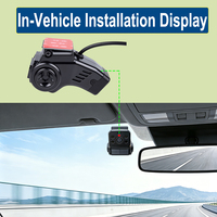 Caméra de bus à double objectif grand angle 145 degrés 1080P AHD avec moniteur de sécurité avant et intérieur et microphone audio pour autocar de transport ODM