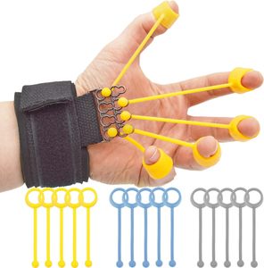 फिंगर ट्रेनर शारीरिक चिकित्सा और पुनर्वास हाथ से हाथ की पकड़ मजबूत ताकत वाला व्यायाम व्यायाम - Product Image 2