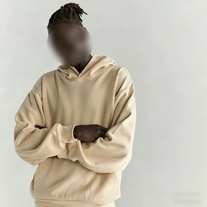 Sudadera con capucha unisex personalizable con logotipo estampado de soplo-Sudadera de algodón de gran tamaño para hombres y mujeres Ropa informal Suministro de fábrica - Product Image 2