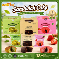 Biscuits fourrés en gros, saveur fraise-chocolat, biscuits fourrés à la crème, biscuits en forme mignonne, snacks, fournisseur OEM