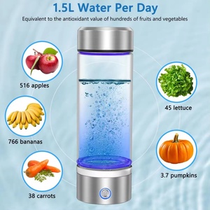 Generador de Agua Hidrogenada Portátil de Alta Gama, Recargable por USB, Apagado Automático, UV Azul, Acero Inoxidable, para RV y Hogar - Product Image 6