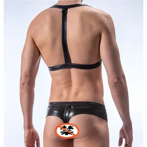 Hot Sale Butt Open One Piece Underwear Sexy Lingerie With Briefs Strap Gay men Bodysuit underwear thong boxer briefs tops set