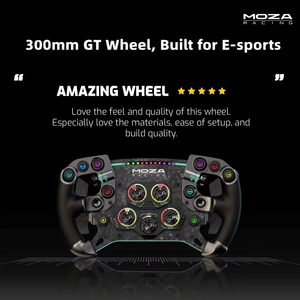 Moza Racing Gs V2p Sim Steering Wheel 300mm Rim Programmable Rgb Mechanical Buttons Aluminum Quick Release <b>Pc</b> Gs V2p Gt Welcome - Product Image 2