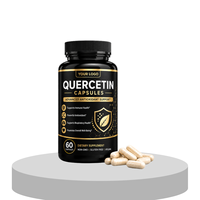 Capsules d'extrait de Quercétine en vrac ODM/OEM 500mg Haute Pureté Supplément Végétalien Antioxydant Naturel Soin Cœur et Immunité Halal