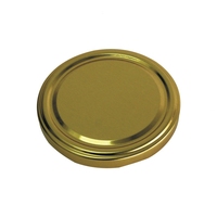 Prix d'usine 38mm 43mm 48mm 58mm 63mm 70mm 82mm Couvercle en métal doré fermenté pour bocaux en verre