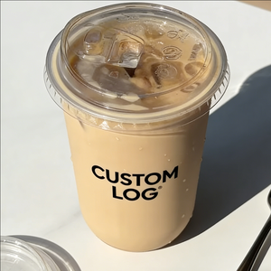 Gobelets jetables en plastique transparent pour café glacé, avec couvercles pour yaourts et pailles, robustes, de qualité alimentaire, personnalisables avec logo, 32 oz, vente en gros - Product Image 4
