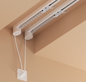 Tenda intelligente pista automatica tipo nascosto motore singolo <span class=keywords><strong>doppio</strong></span> Mini tenda del motore - Product Image 6