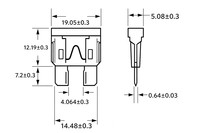 Fusible automobile standard/ATC, fusible à lame pour voiture 1A 2A 3A 4A 5A 7.5A 10A 15A 20A 25A 30A 35A 40A, type enfichable