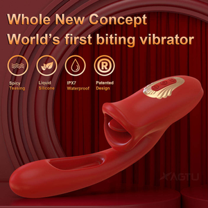 Vibrateur Lèche-Langue et Clitoridien à Double Stimulation, 10 Modes de Vibration, Jouet Sexuel pour Femme - Product Image 4