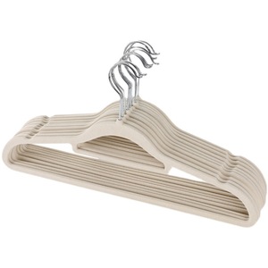 Flocked Clothes Hangers Thickened Non Slip Non Marking For Home Clothing Store Organizers Storage Hangers Hook Type Rectangle - Product Image 5